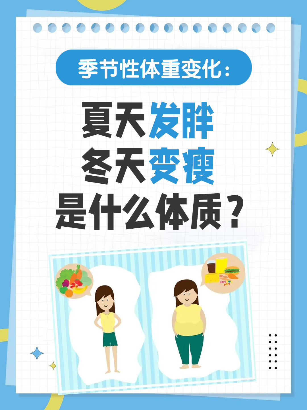 季节性体重变化：夏天发胖冬天变瘦是什么体质？