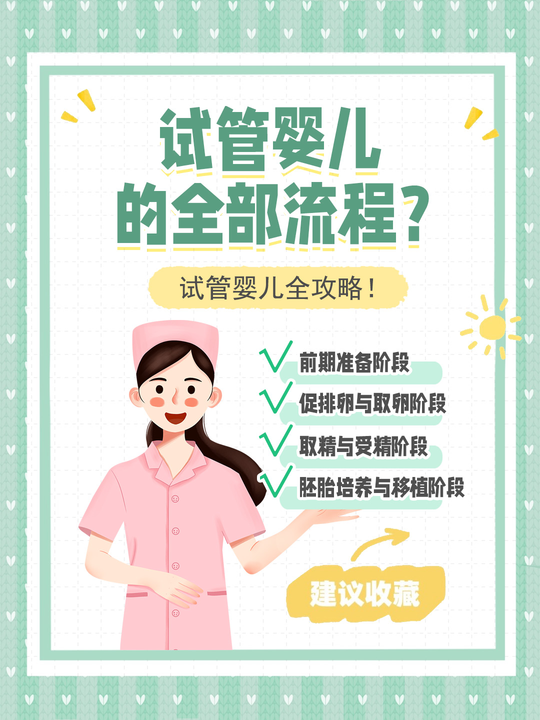 👉试管婴儿的全部流程？试管婴儿全攻略！