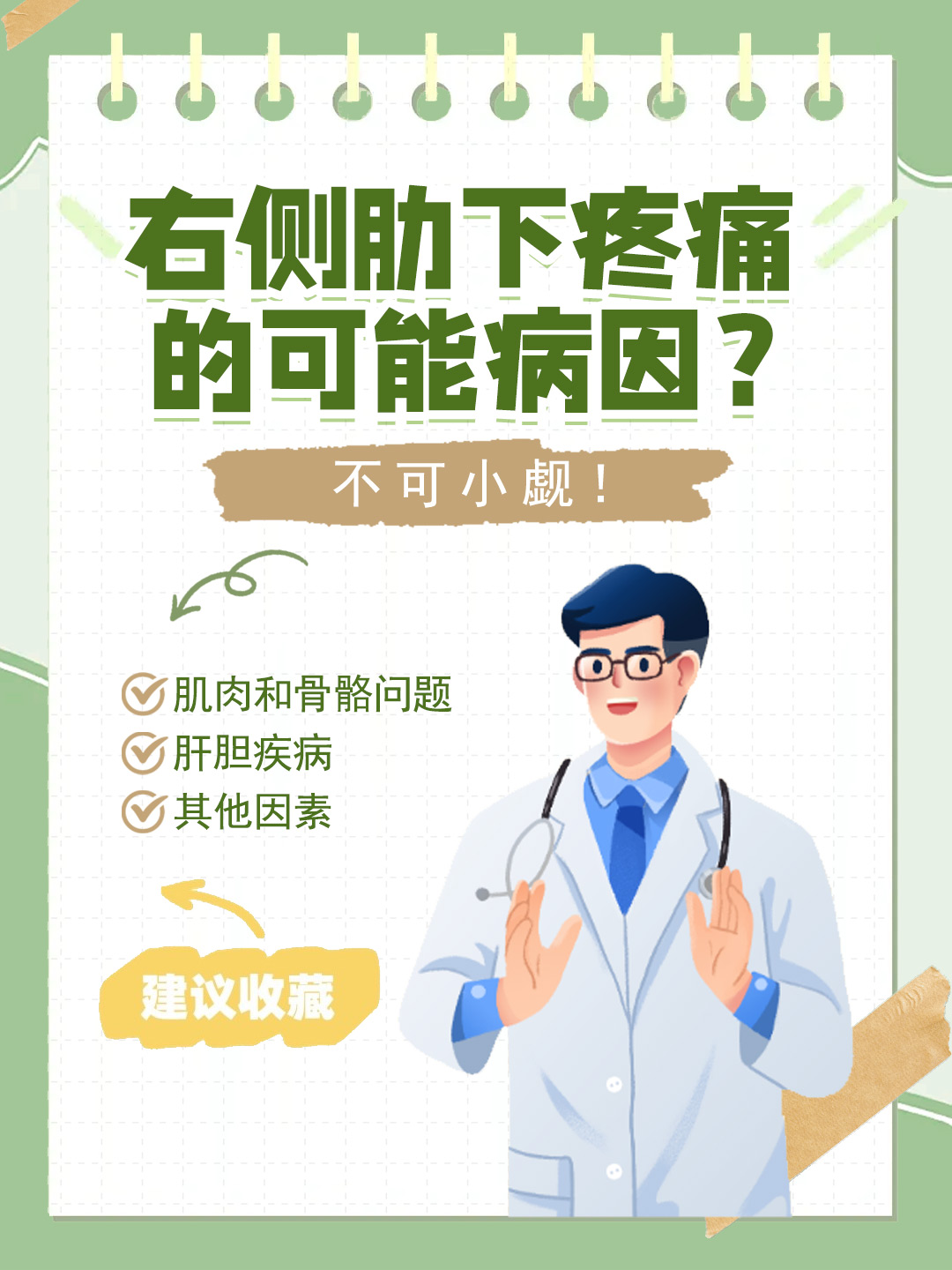 👉右侧肋下疼痛的可能病因？不可小觑！