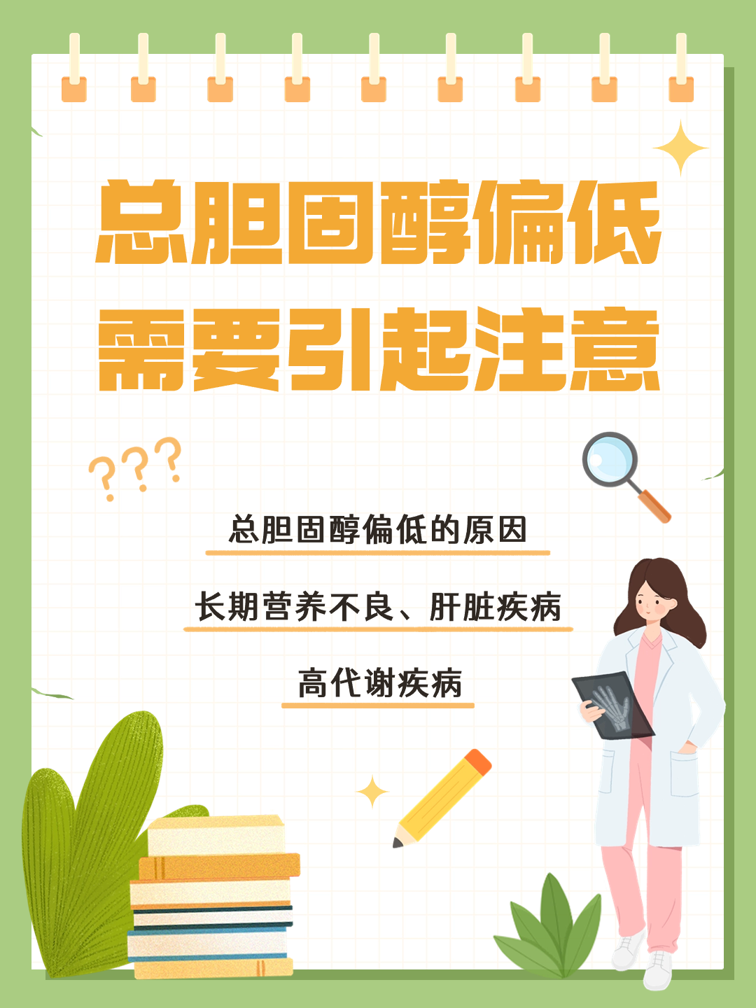 总胆固醇偏低需要引起注意，可能是这几种原因导致！