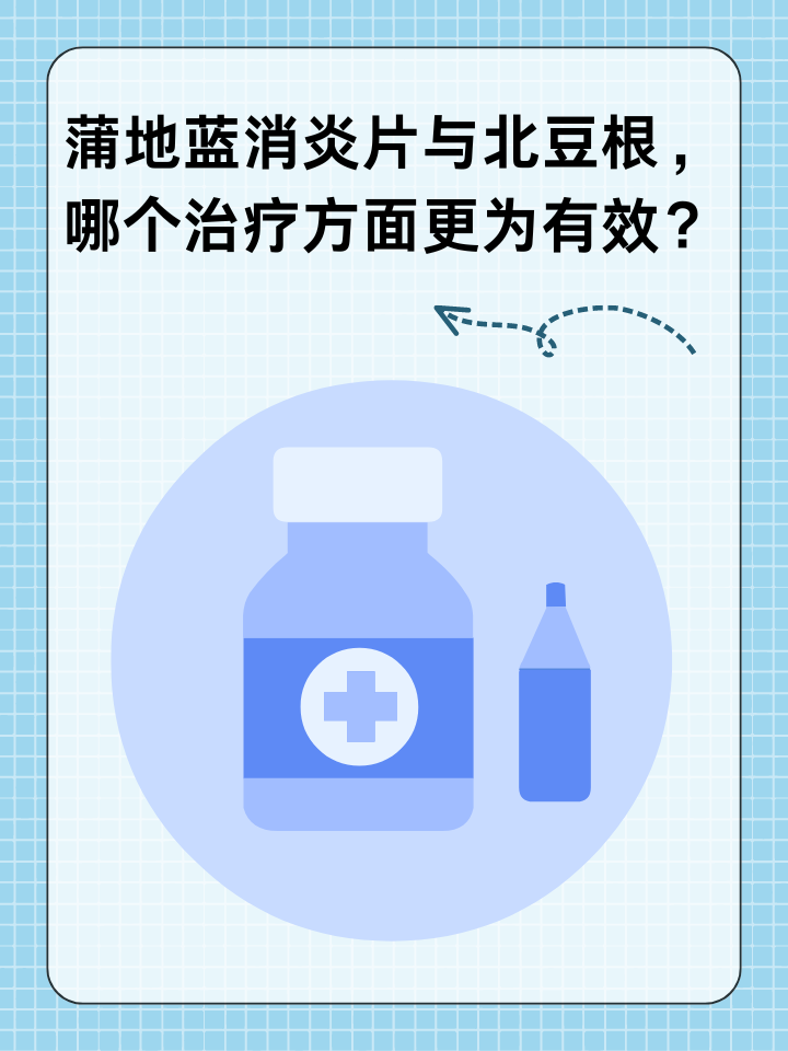 蒲地蓝消炎片与北豆根，哪个治疗方面更为有效？